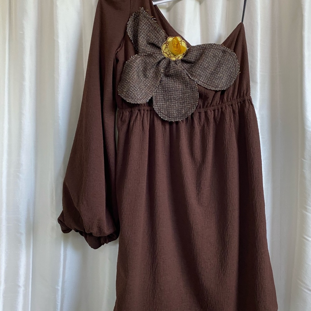 Judith March one sleeve giant flower dress large - Picture 14 of 14